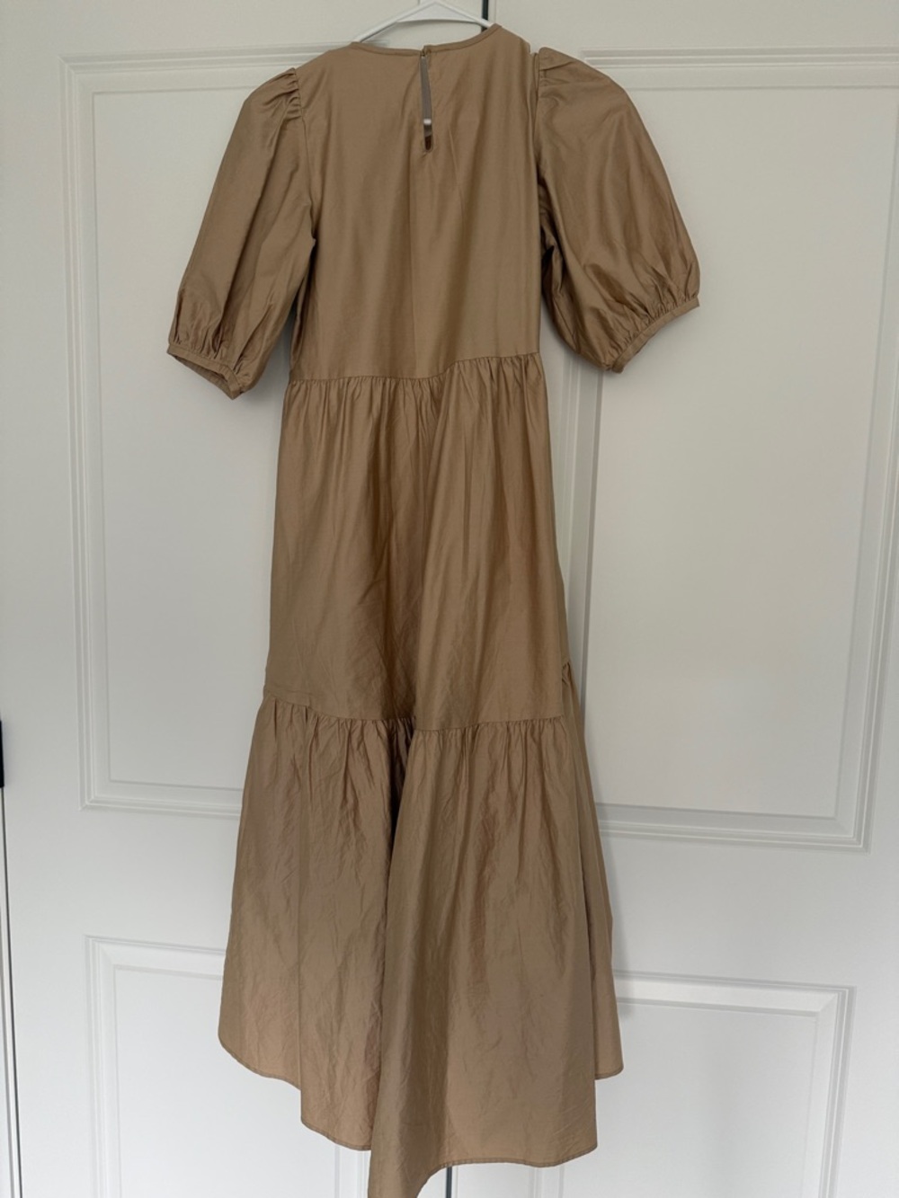 Zara Tan Tiered High Low Maxi Dress - Picture 3 of 3